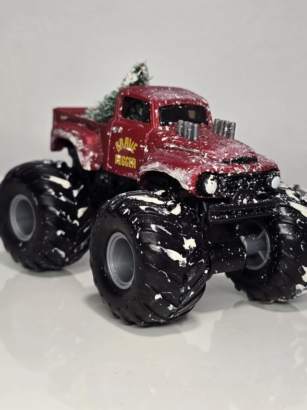 Monster Jam Vintage Red Monster Truck Toy - Custom. GD Truck 4+ Toy.